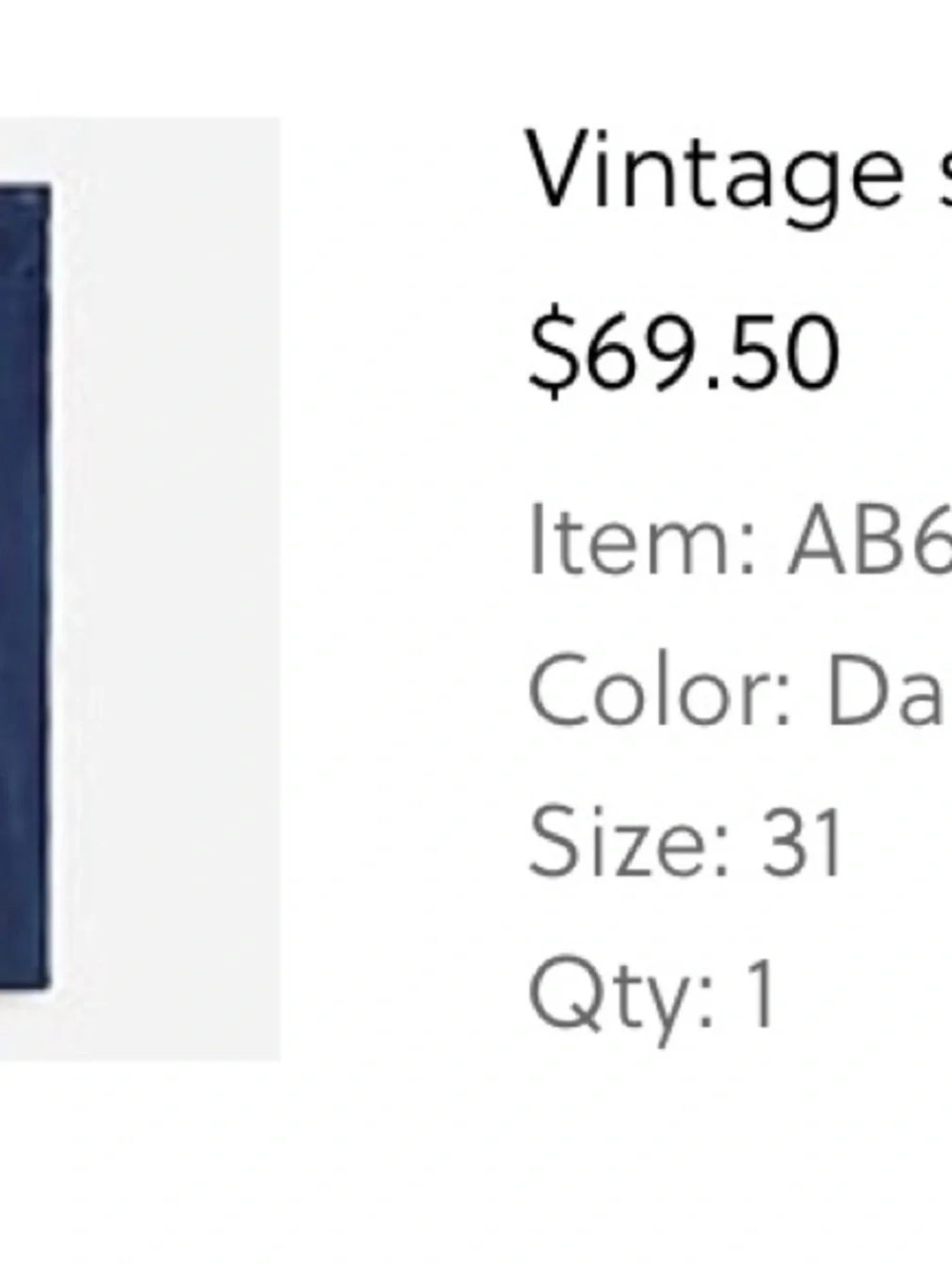J. Crew women’s vintage slim straight  Corduroy Pants in Navy Blue